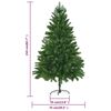 vidaXL Arbre de Noël artificiel pré-éclairé et boules 210 cm vert