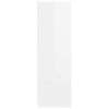 vidaXL Armoire Blanc Brillant 79,5 x 49 x 156 cm Bois d&rsquo;ing&eacute;nierie