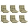 vidaXL Coussins de Chaise &agrave; Dossier Haut en 6 Pi&egrave;ces VIANEN 6 pc