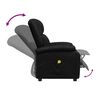 vidaXL Fauteuil de massage Noir Similicuir