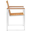 vidaXL Chaises de jardin avec coussins lot de 2 Acacia solide et acier