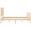 vidaXL Cadre de lit sans matelas 140x200 cm bois massif