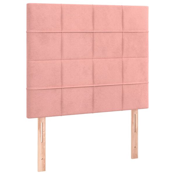 vidaXL T&ecirc;te de lit Rose 90x5x118/128 cm Velours