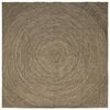 vidaXL Tapis de surface Naturel et noir 300 x 300 cm Jute