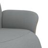 vidaXL Fauteuil inclinable avec repose-pieds gris clair tissu