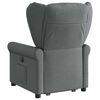 vidaXL Fauteuil de massage inclinable Gris fonc&eacute; Tissu