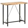 vidaXL Table de bar 120x58x107 cm Bois de manguier brut