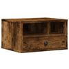 vidaXL Support d'imprimante ch&ecirc;ne fum&eacute; 40x32x22,5 cm bois d'ing&eacute;nierie