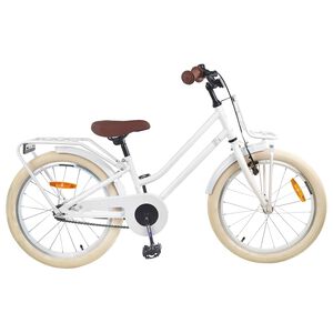 vidaXL V&eacute;lo pour Enfants 18 Pouces pour les 5-7 ans Blanc