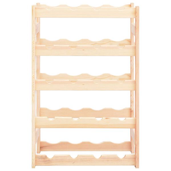 vidaXL Casier &agrave; bouteilles pour 20 bouteilles Pin&egrave;de