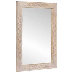 vidaXL Miroir de salle de bain avec miroir Blanc 70 x 50 x 2,5 cm