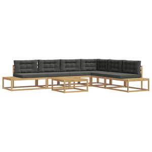 vidaXL Ensemble de canap&eacute;s d'ext&eacute;rieur Blanc 79 x 79 x 37 cm Polyester