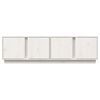vidaXL Meuble TV Blanc 140x40x40 cm Bois de pin massif