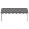 vidaXL Auvent r&eacute;tractable anthracite 400x150 m tissu et acier
