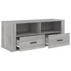 vidaXL Meuble TV Sonoma gris 100x35x40 cm Bois d'ing&eacute;nierie