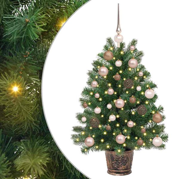 vidaXL Sapin de No&euml;l artificiel avec 150 LED Vert 95 cm PE et PVC