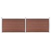 vidaXL Cl&ocirc;ture de jardin WPC 353x106 cm marron