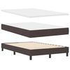 vidaXL Lit &agrave; ressorts avec matelas Marron fonc&eacute; 120 x 190 cm tissu