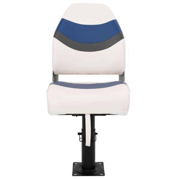 vidaXL Ensemble de si&egrave;ges de bateau pliables lot de 2 dossier haut