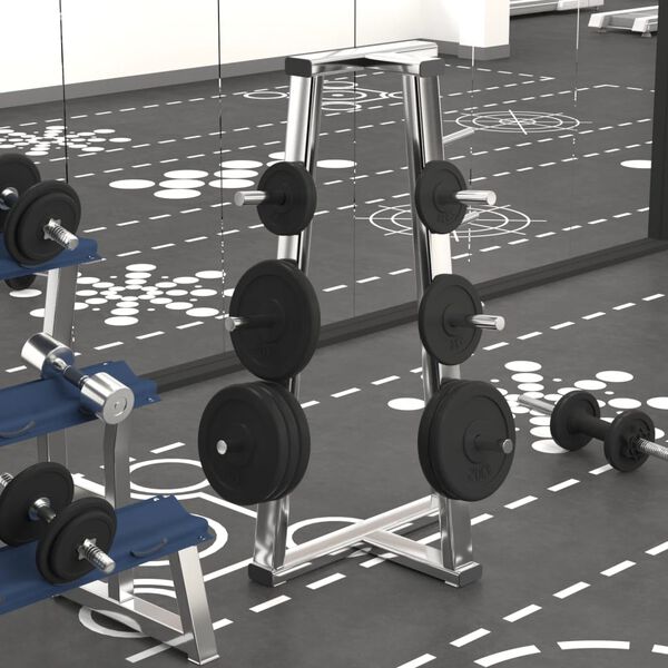 vidaXL Plaque de poids 20 kg Fonte