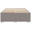 vidaXL Cadre de lit sans matelas taupe 140x190 cm tissu