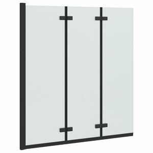 vidaXL Cabine de douche pliante Noir 130 x 138 cm