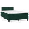 vidaXL Sommier &agrave; lattes de lit avec matelas vert fonc&eacute; 120x190 cm
