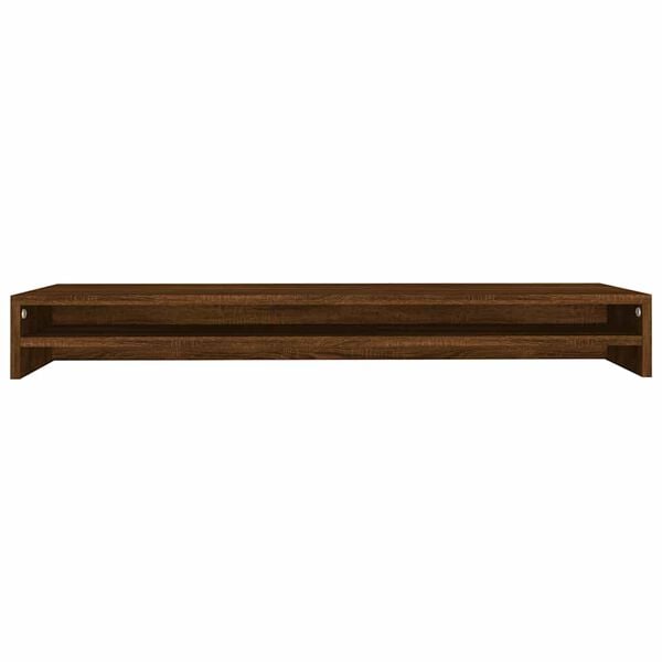 vidaXL Support de moniteur Ch&ecirc;ne marron 100x24x13 cm Bois d'ing&eacute;nierie