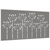 vidaXL D&eacute;coration murale jardin 105x55 cm acier corten design de fleur