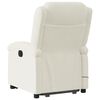 vidaXL Fauteuil de massage inclinable Crème Velours