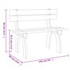 vidaXL Banc de jardin 150 cm Bois de pin impr&eacute;gn&eacute;