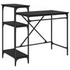 vidaXL Bureau Ch&ecirc;ne noir Bois d'ing&eacute;nierie 105 x 50 x 90 cm