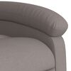 vidaXL Fauteuil inclinable taupe tissu