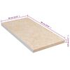 vidaXL Comptoir de cuisine Beige avec texture 30x60x2,8 cm Agglom&eacute;r&eacute;