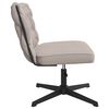 vidaXL Chaise pivotante de bureau gris clair boucl&eacute; comme laine tissu