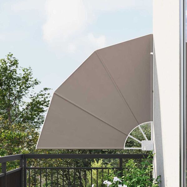 vidaXL Écran de confidentialité pour balcon Taupe 115 x 115 cm