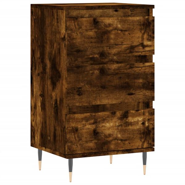 vidaXL Buffet ch&ecirc;ne fum&eacute; 40x35x70 cm bois d'ing&eacute;nierie