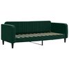 vidaXL Lit de repos sans matelas vert fonc&eacute; 80x200 cm velours