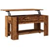 vidaXL Table basse vieux bois 101x49x52 cm bois d'ing&eacute;nierie