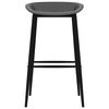 vidaXL Ensemble de bar 5 pcs Noir et gris