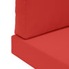 vidaXL Coussin de canap&eacute; d'ext&eacute;rieur 3 pcs Rouge Polyester