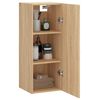 vidaXL Armoire murale ch&ecirc;ne sonoma 34,5x34x90 cm bois d'ing&eacute;nierie