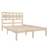 vidaXL Cadre de lit sans matelas 135x190 cm bois massif