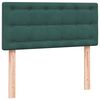 vidaXL Sommier à lattes de lit et matelas vert foncé 90x220 cm velours