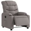 vidaXL Fauteuil inclinable électrique Taupe Tissu