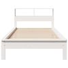 vidaXL Lit biblioth&egrave;que sans matelas blanc 90x190cm bois de pin massif