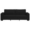 vidaXL Canap&eacute; &agrave; 3 places noir 180 cm tissu