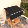 vidaXL Auvent manuel r&eacute;tractable avec store 3x2,5 m Anthracite