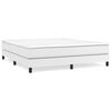 vidaXL Sommier &agrave; lattes de lit avec matelas Blanc 180x200cm Similicuir