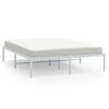 vidaXL Cadre de lit métal sans matelas blanc 140x200 cm